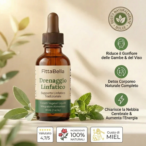 Siero linfatico liquido naturale per adulti