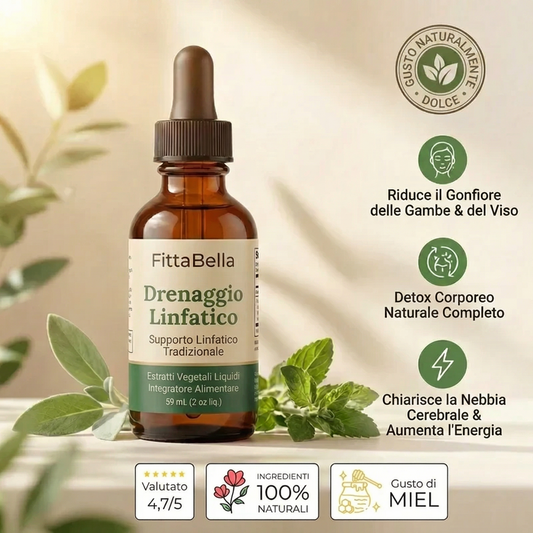 Siero linfatico liquido naturale per adulti